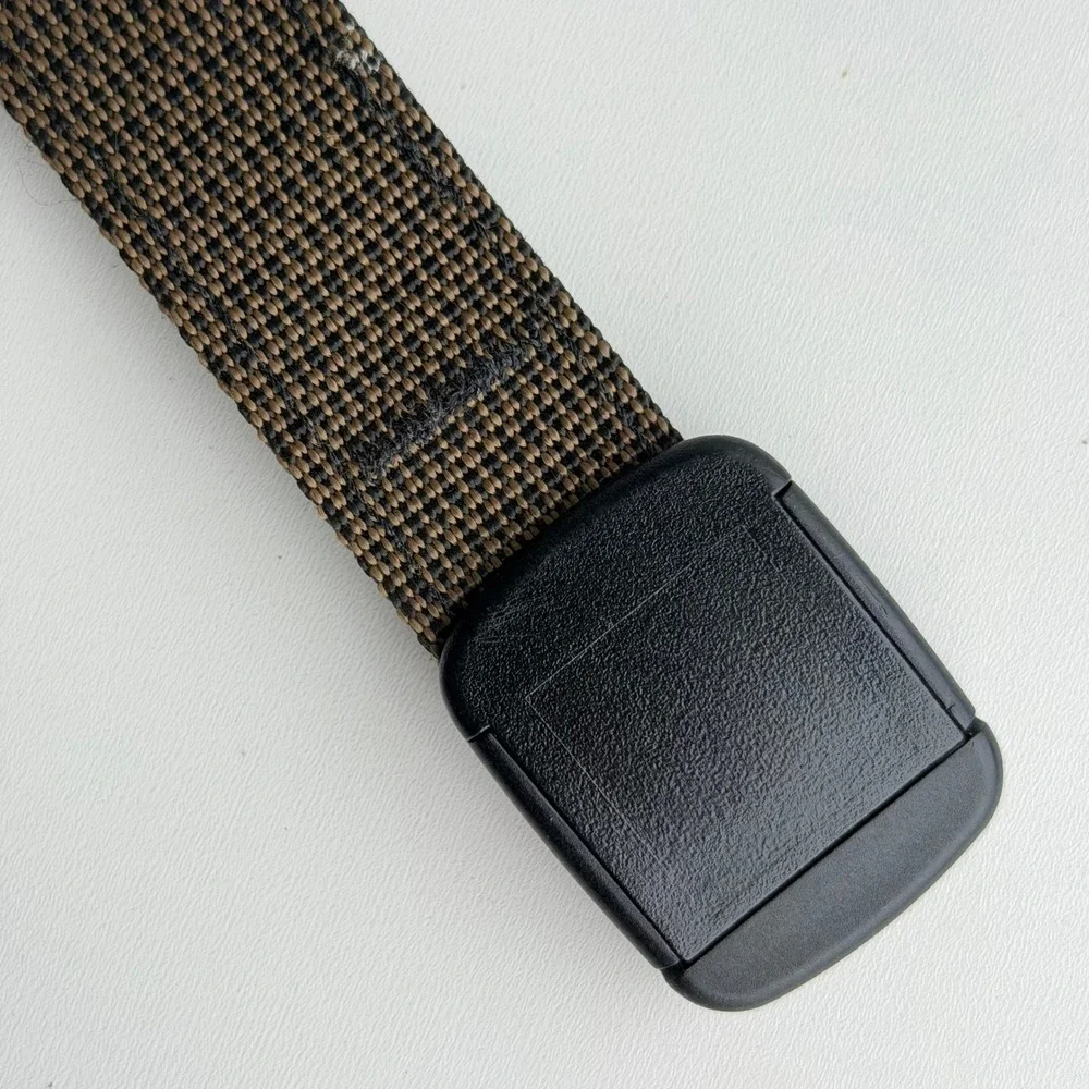 Bison Designs Web Belt Medium Nylon Travel Concealed Zipper Money Pocket Utility